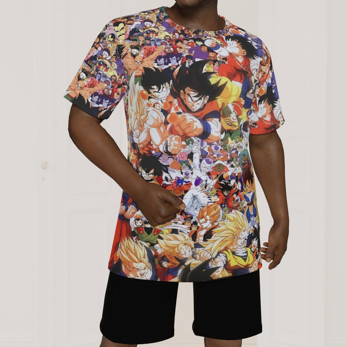 Dragon Ball Z Anime Manga Characters Full Print T-Shirt