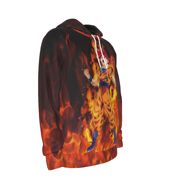 Awesome Goku Super Saiyan God Transformation DBZ Hoodie