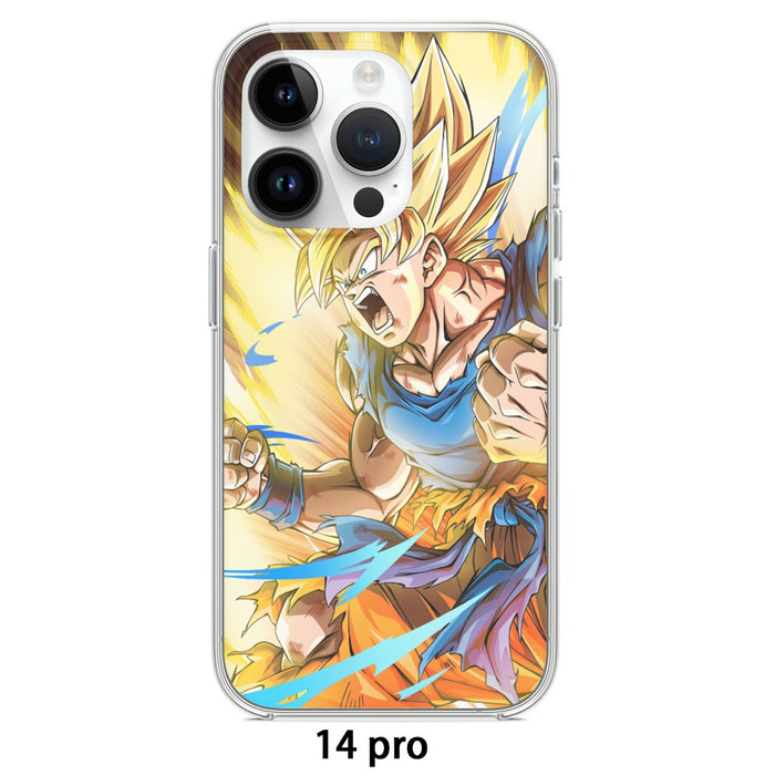 Goku Super Saiyan 1 Background Iphone 14 cases