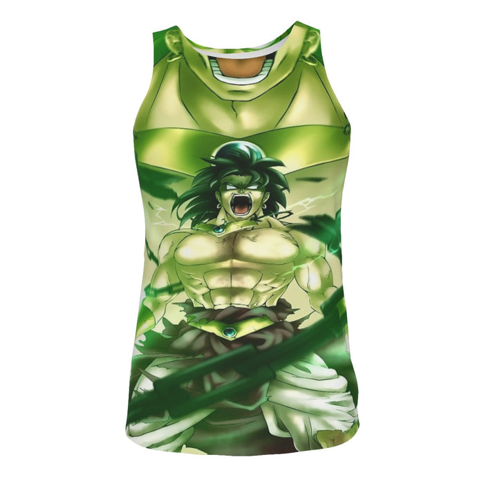 Legendary Super Saiyan Strong Broly Green Tank Top