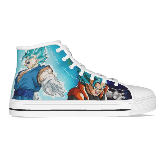 Dragon Ball Vegito X Gogeta Shoes Custom Super Saiyan Blue Anime
