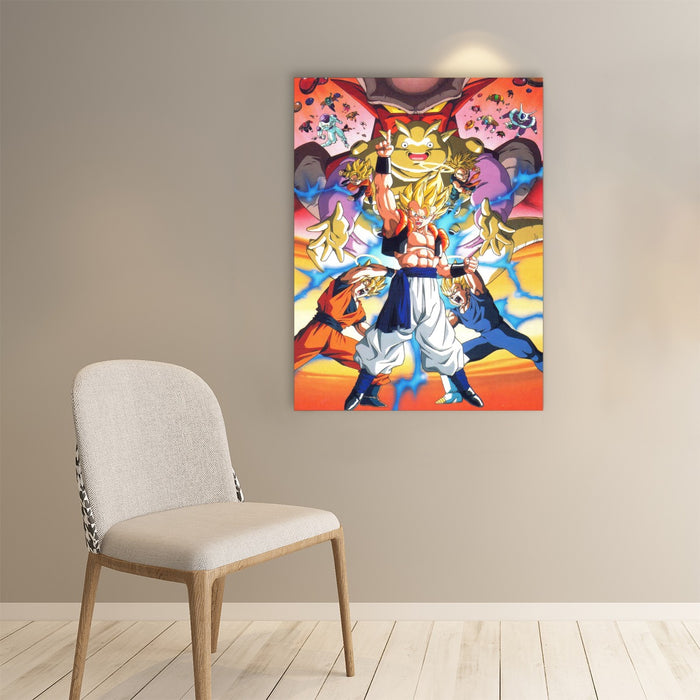 Gogeta Super Saiyan Goku Vegeta Fusion Dragon Ball Z Art Poster