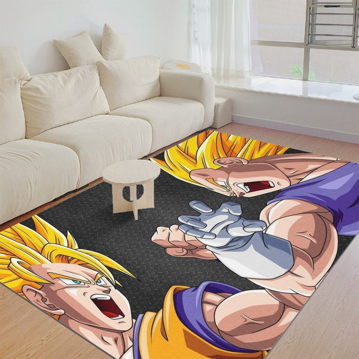 Goku vs Vegeta Dragon Ball Z Rug