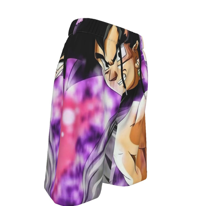 Dragon Ball Super  Evil Goku Black SSJ Rose Middle Finger Shorts