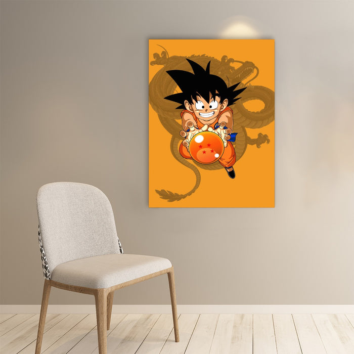 Kid Goku Dragon Ball Z Art Poster