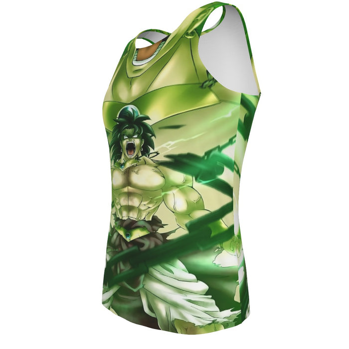 Legendary Super Saiyan Strong Broly Green Tank Top