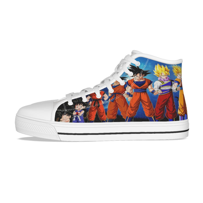 DBZ Goku Super Saiyan Transformations Shoes
