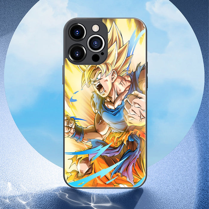 Goku Super Saiyan 1 Background Iphone 13 cases