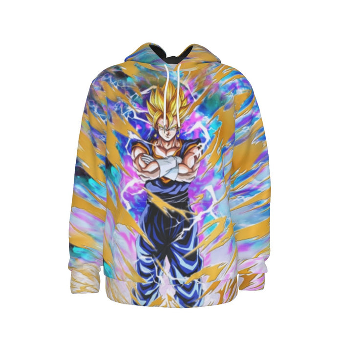 SSJ Vegito Potara Fusion Paint Hoodie  Dragon Ball Z