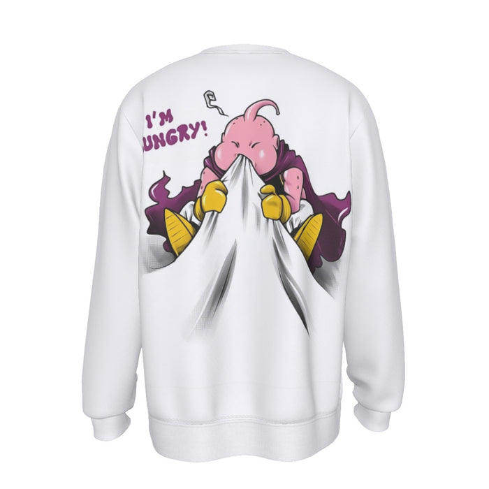 DBZ Majin Buu Hungry Chubby Funny Chibi Character Sweatshirt