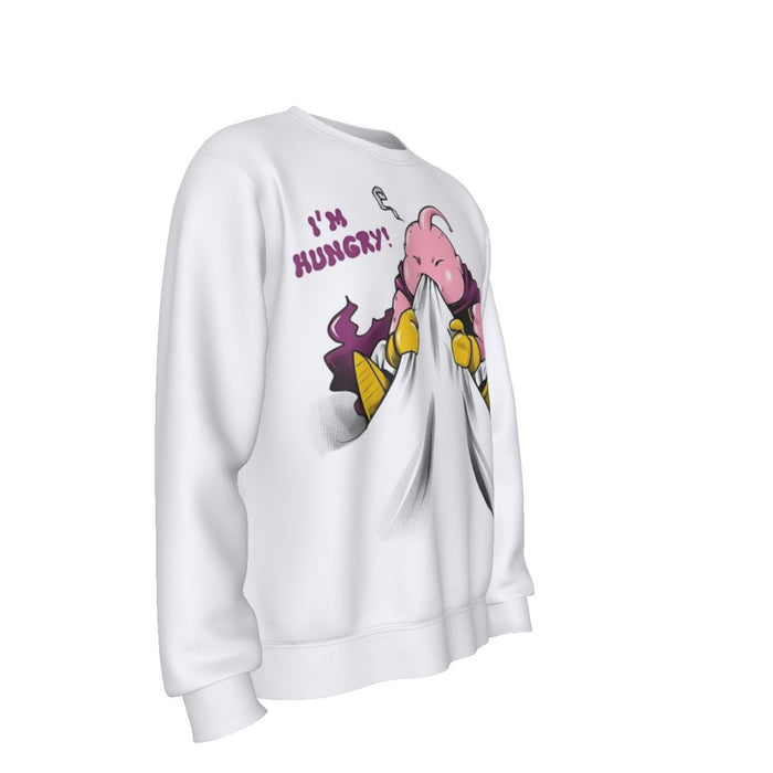 DBZ Majin Buu Hungry Chubby Funny Chibi Character Sweatshirt