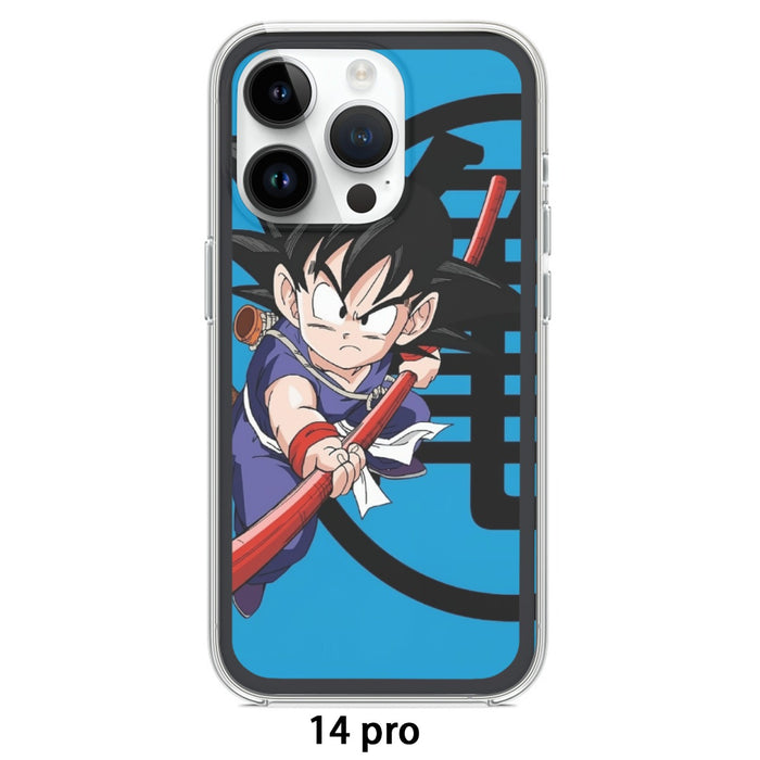 Amazing black rimmed Goku Energy IPhone Case