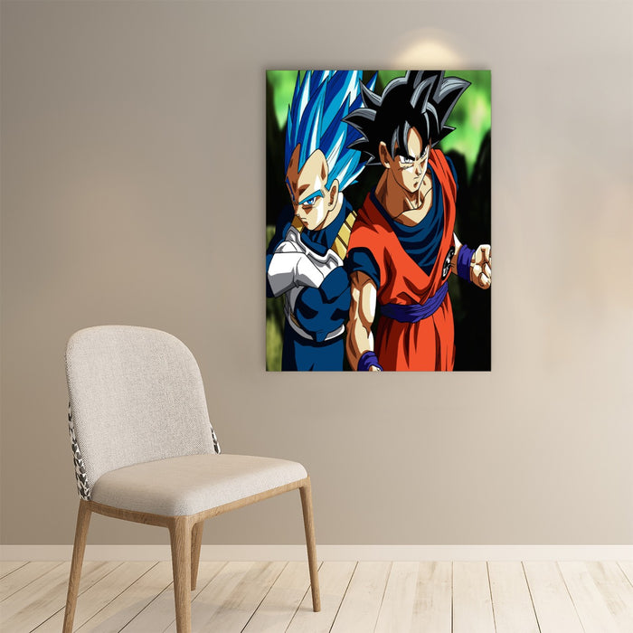 SSGSS Vegeta & Goku Dragon Ball Z Art Poster