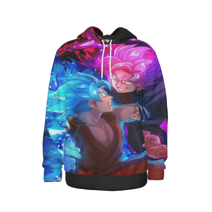 Dragon Ball Goku Blue VS Goku Rose Epic Fight Hoodie