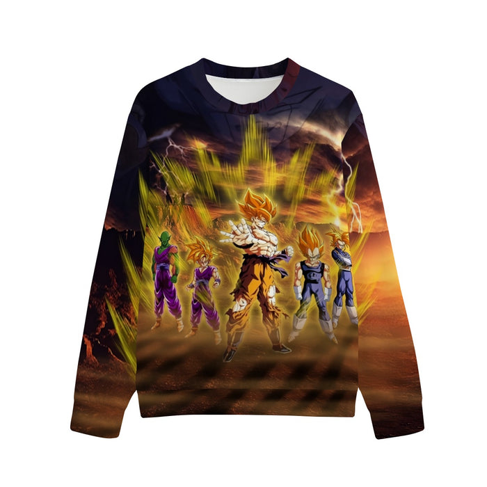 Frieza Super Saiyan Aura Goku Vegeta Gohan Trunks Piccolo Sweatshirt