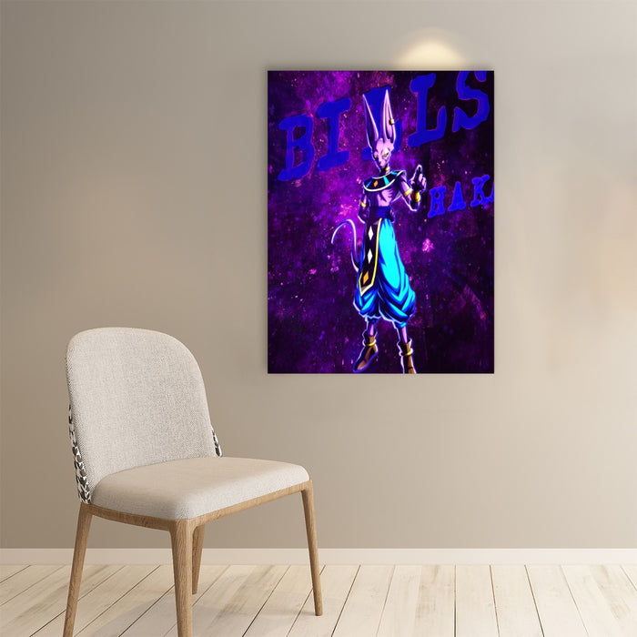 Awesome Beerus Dragon Ball Z Art Poster