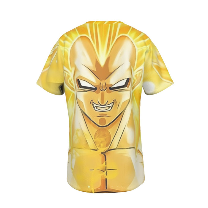 Dragon Ball Vegeta Super Saiyan 3 Cool Yellow Casual T-Shirt