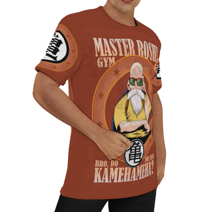 Master Roshi Gym Bro Do You Even Kamehameha Funny DBZ T-Shirt