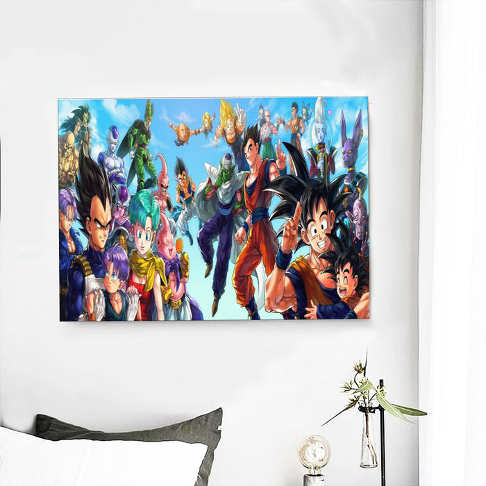 Dragon Ball Z Characters Painting