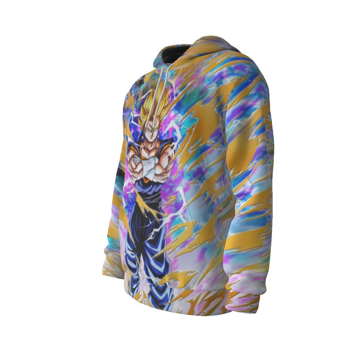 SSJ Vegito Potara Fusion Paint Hoodie  Dragon Ball Z