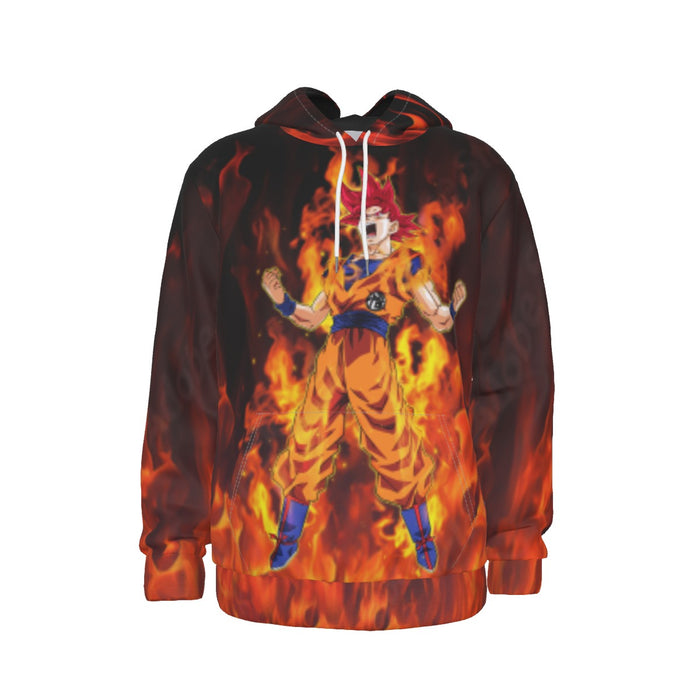 Awesome Goku Super Saiyan God Transformation DBZ Hoodie