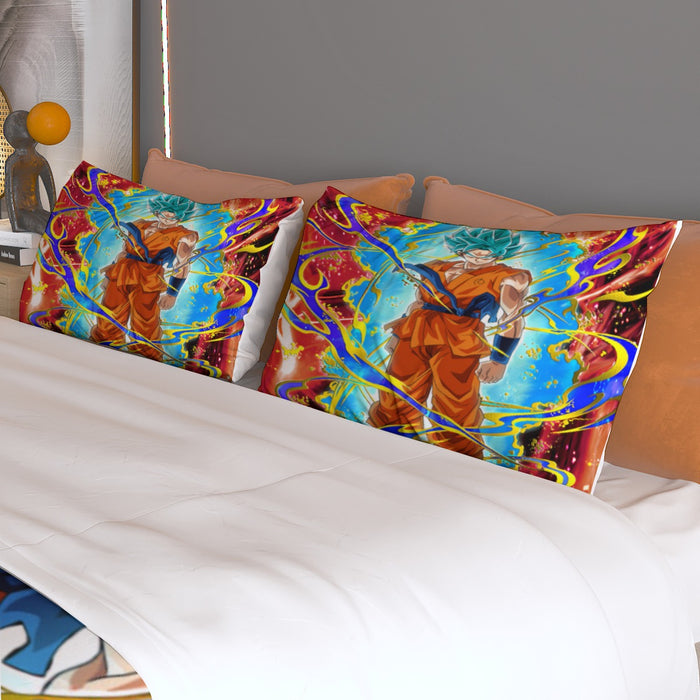 Blue Kaioken  Dragon Ball Super Bed Set