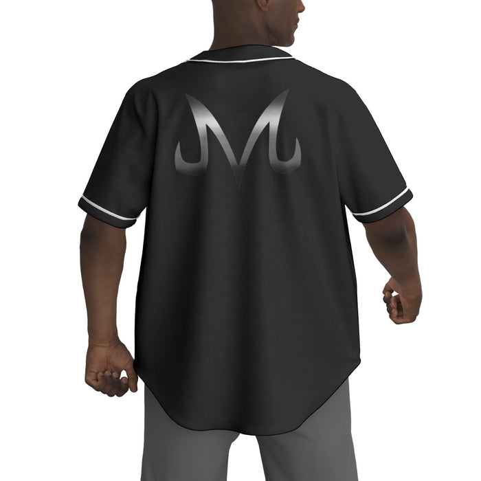 Dragon Ball Z Baseball Jersey Black Majin Symbol