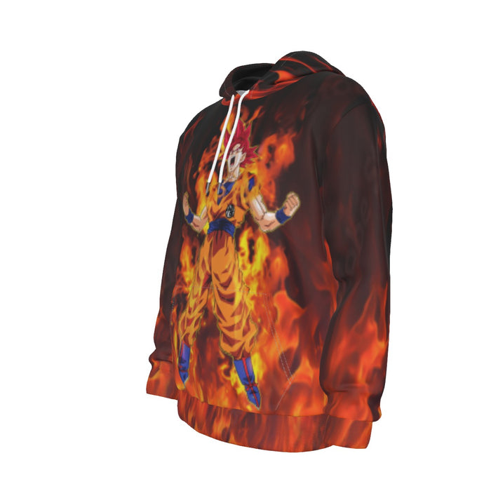 Awesome Goku Super Saiyan God Transformation DBZ Hoodie