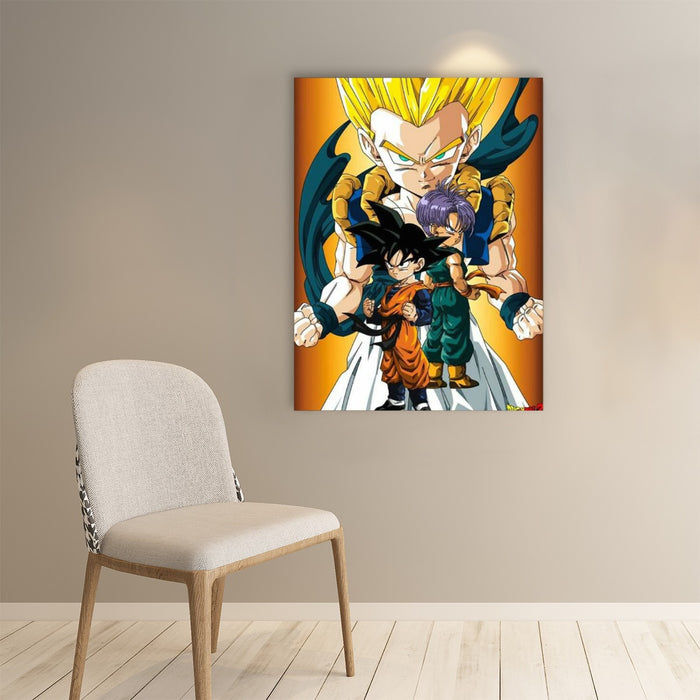 Trunks and Goten Adventures Dragon Ball Z Art Poster