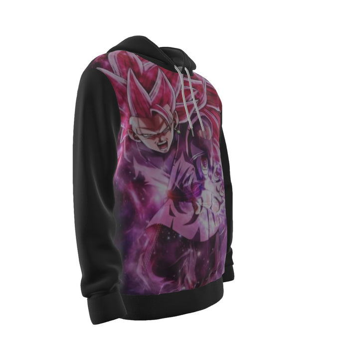 Dragon Ball Black Goku Rose 3 Ultra Instinct Epic Hoodie