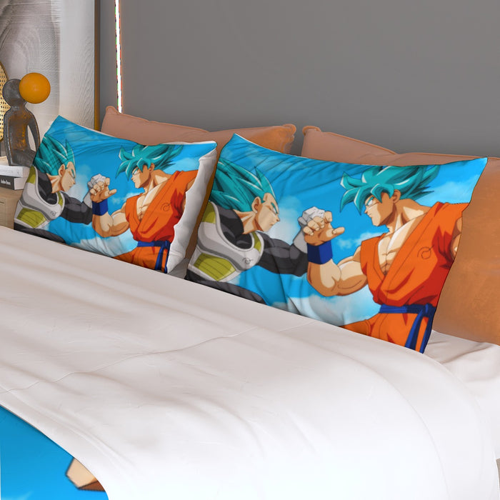 SSGSS Goku and Vegeta Blue Dragon Ball Z Bed Set