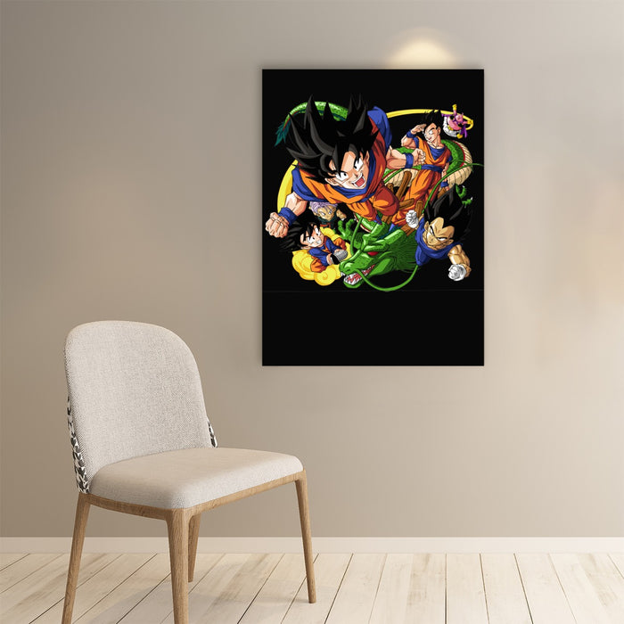 Flying Shenron Dragon Ball Z Art Poster