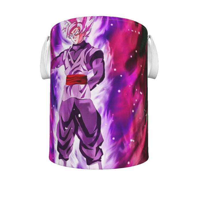 Goku Black Super Saiyan Rose Power Aura Streetwear Design Laundry Basket