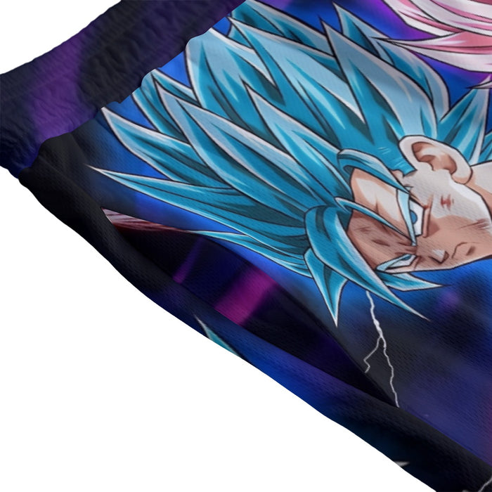 Dragon Ball Goku 2 Goku Rose Vegeta 2 Ultra Instinct Mesh Shorts