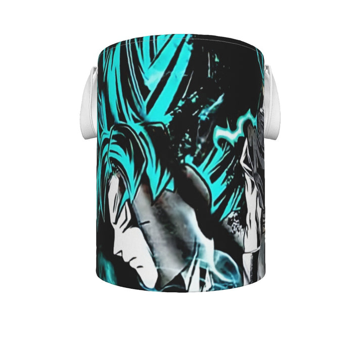 Dragon Ball Gogeta Super Saiyan Power Up Potara Fusion Design Laundry Basket