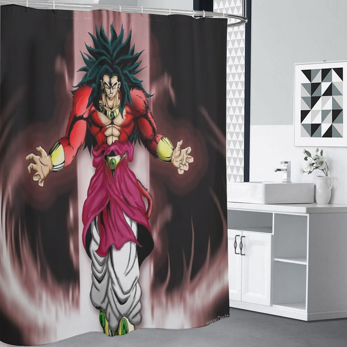 Dragon Ball Z Legendary Super Saiyan Broly 4 Dope Aura Shower Curtain