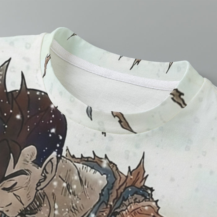 Dragon Ball Gohan Exhausted Sad Simple Design Vintage Streetwear Kids T-Shirt