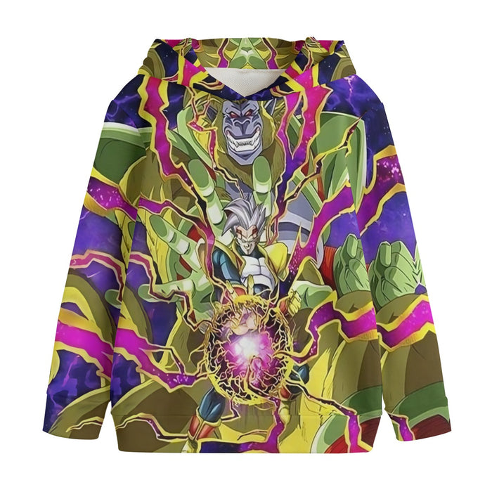 DBZ Dokkan Battle Super Baby 2 Golden Giant Ape Kids' Hoodie