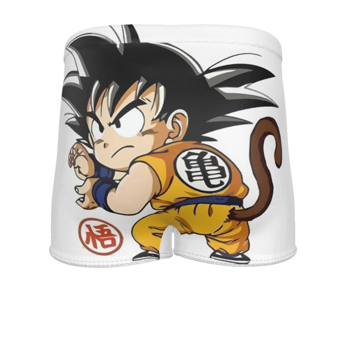 Cute Kid Goku Yellow Clothing Dragon Ball Z Men's Boxer Briefs