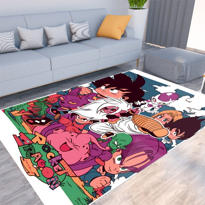 Kid Versions Of Dragon Ball Z Characters Rug