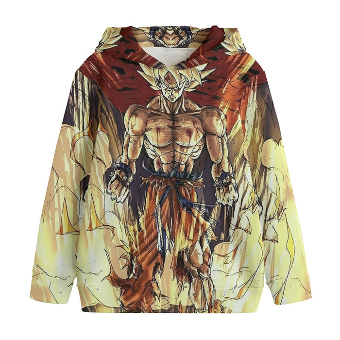 Powerful Goku Super Saiyan 2 Transformation SSJ2 Kids' Hoodie