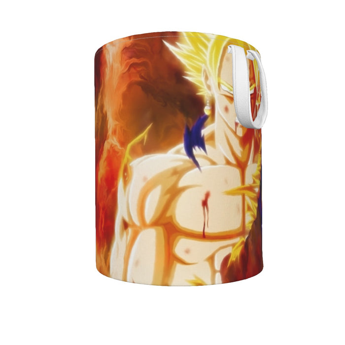 Dragon Ball Z Vegito Super Saiyan Angry Bruised Dope Laundry Basket