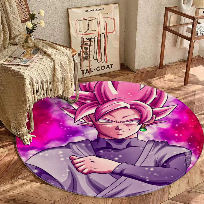 Dragon Ball DBZ Goku Black Rose Galaxy Fantasy Amazing Round Mat