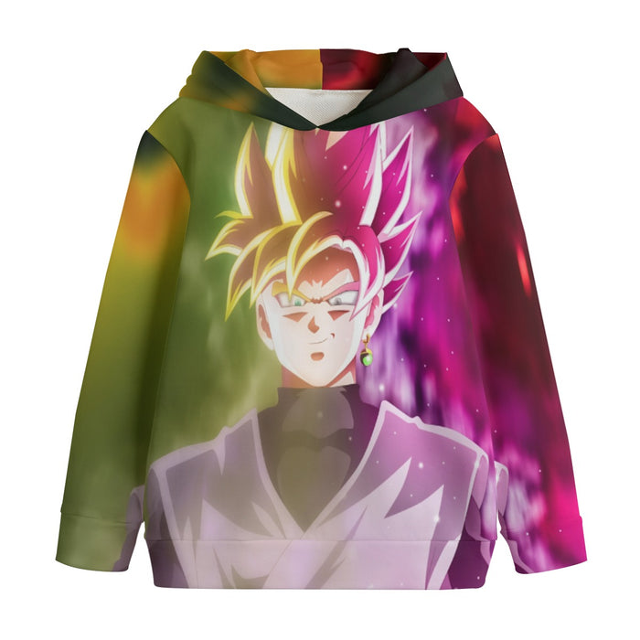 Dragon Ball Super Saiyan Black Goku Rose 2 Epic Style Kids' Hoodie