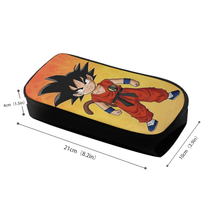 Cute Young Kid Goku Yellow Dragon Ball 3D Pencil Bag