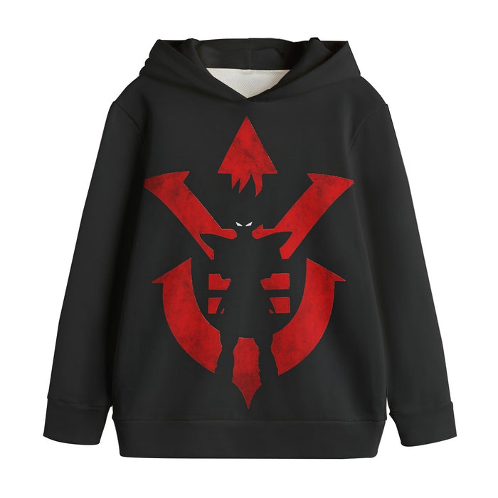 Dragon Ball Z Vegeta Shadow Cool Red Vegeta Symbol Kids' Hoodie