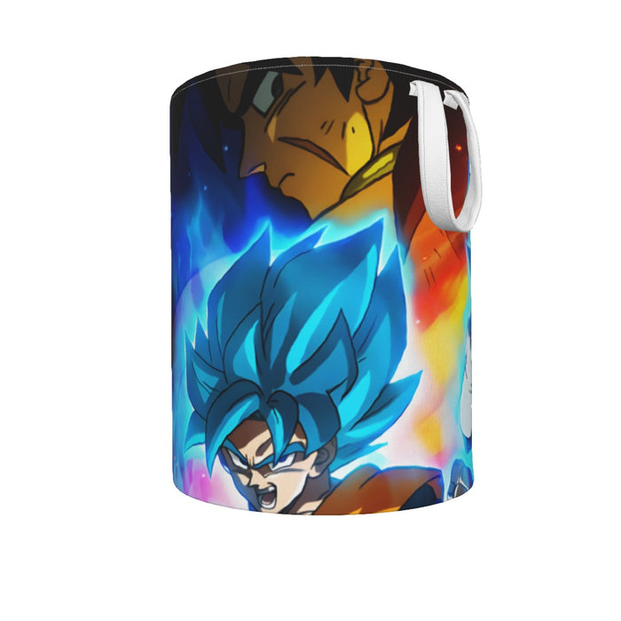 DBZ Legendary Broly Son Goku Vegeta Super Saiyan Blue Laundry Basket