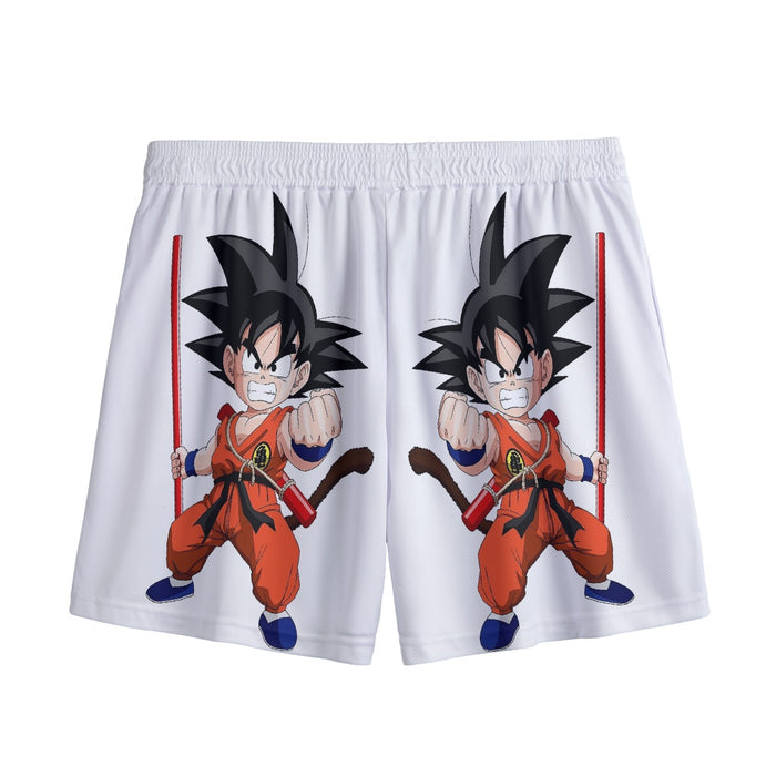 Kid Goku Fighting Dragon Ball Z Mesh Shorts