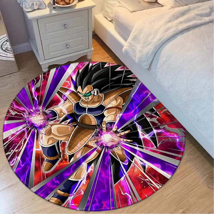 Dragon Ball Z Vibrant Saiyan Raditz Radiant Light Round Mat