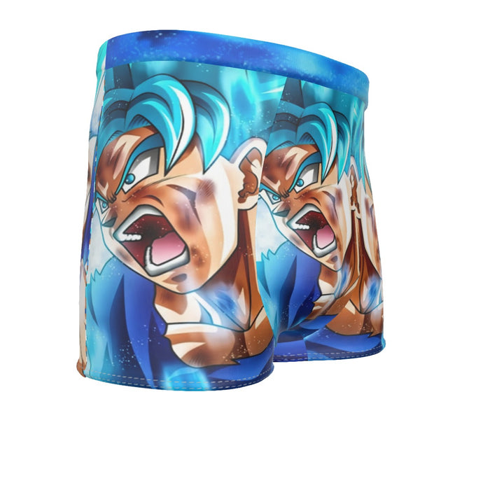 Dragon Ball Goku Blue Kaioken Ultra Instinct Epic 3D Men's Boxer Briefs